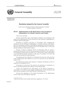 UN declaration